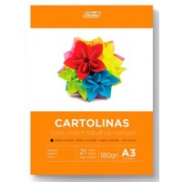 BLOCO CARTOLINAS A3 CORES VIVAS